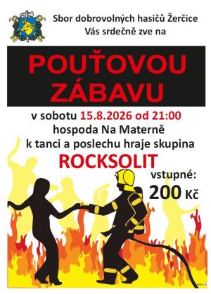 pouťová zábava 15.8.2026